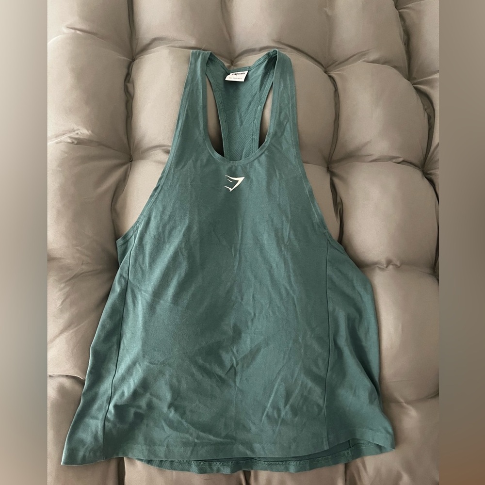 Gymshark Teal Stringer Tank Top